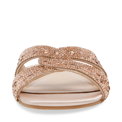 Steve Madden Musa Rose Gold Flat Sandals