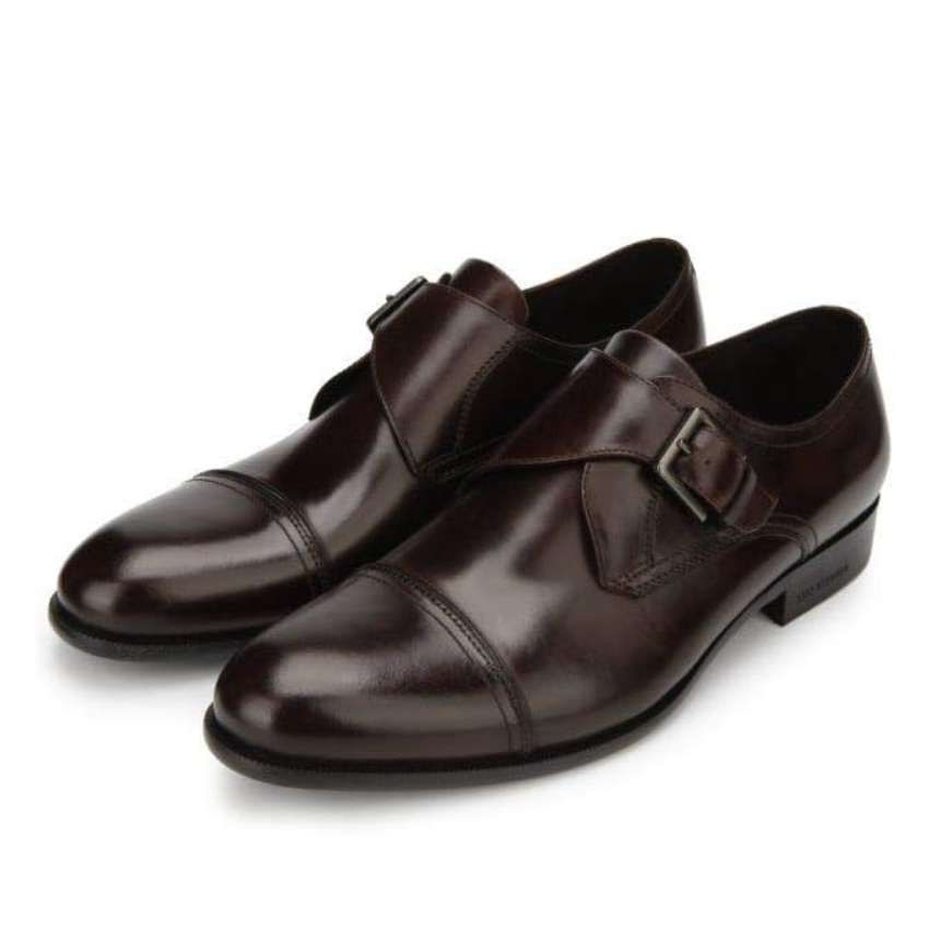 Capital Monk Brown Leather Shoes – Men’s Dress Shoes Kenneth Cole
