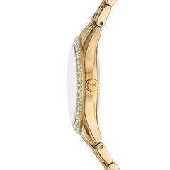 Michael Kors Mini Harlowe Pavé Gold-Tone Watch ? MK4870