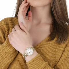 Michael Kors Mini Camille MK6844 Women?s Chronograph Watch ? White Dial, Rose Gold Steel Strap