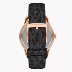 Michael Kors Tibby MK6968 Women?s Multifunction Watch ? Black Dial, Black Leather Strap