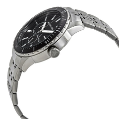 Michael Kors Cunningham MK7156 Men?s Multifunction Watch ? Black Dial, Silver Stainless Steel Strap