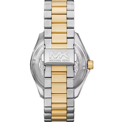 Michael Kors Maritime MK9180 Men?s Three-Hand Watch ? Black Dial, Two-Tone Stainless Steel Strap