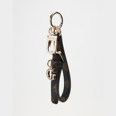 Guess Wristlet Keychain Mocha Logo Guess