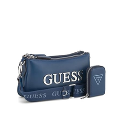 GUESS Tyrah Mini Crossbody Top Zip Bag – Navy Designer Handbag for Women Guess
