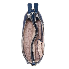 GUESS Tyrah Mini Crossbody Top Zip Bag – Navy Designer Handbag for Women Guess
