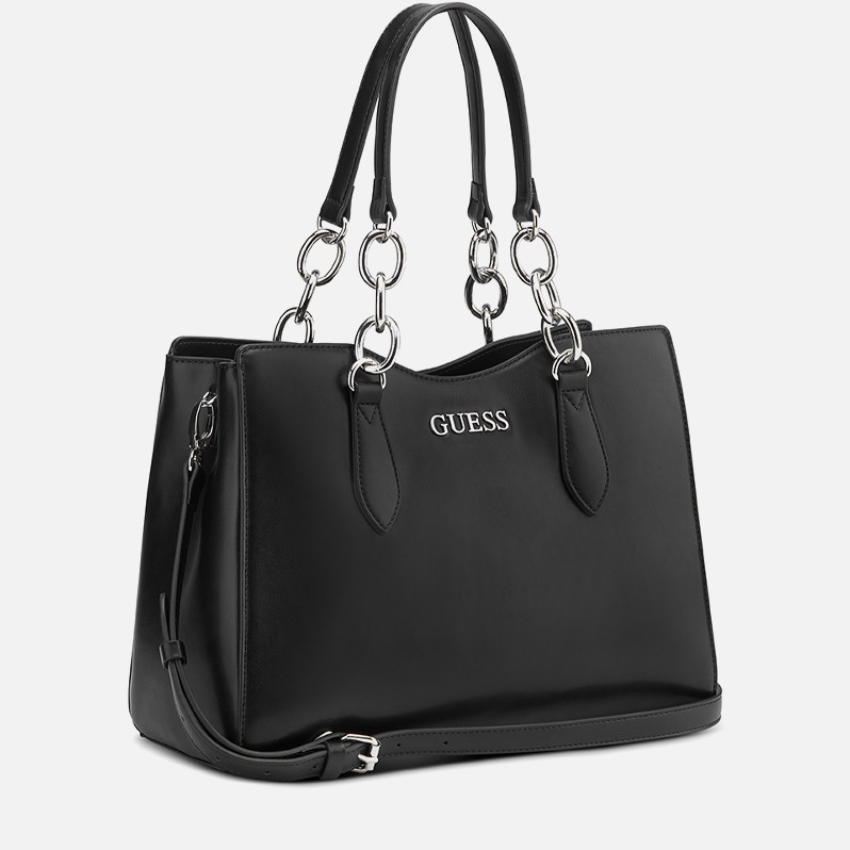 Millport Satchel Bag – Black Guess