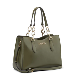 GUESS Millport Satchel Bag – Olive Guess