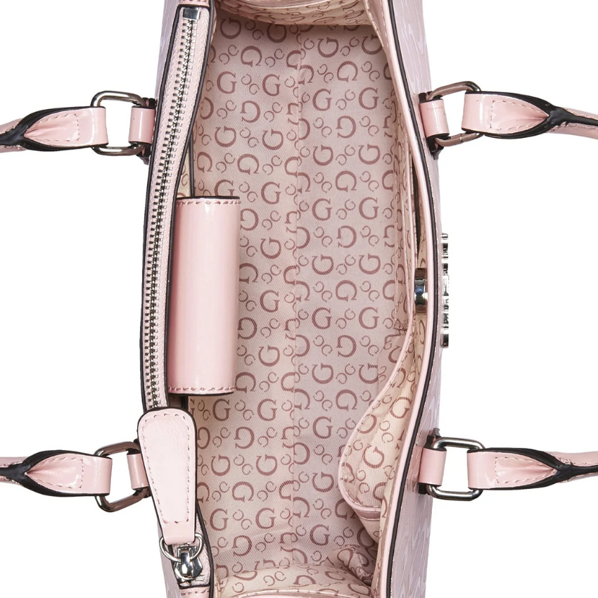 GUESS Brooken Satchel Bag – Blush Guess