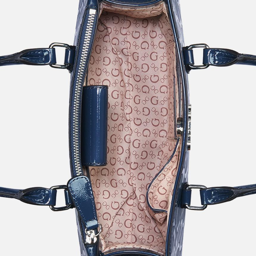 GUESS Brooken Satchel Bag – Navy Guess