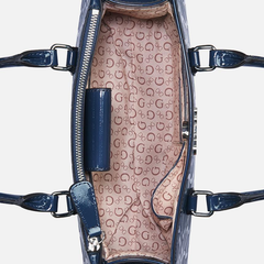 GUESS Brooken Satchel Bag – Navy Guess