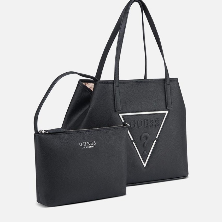 Guess Portini trap tote - black Guess
