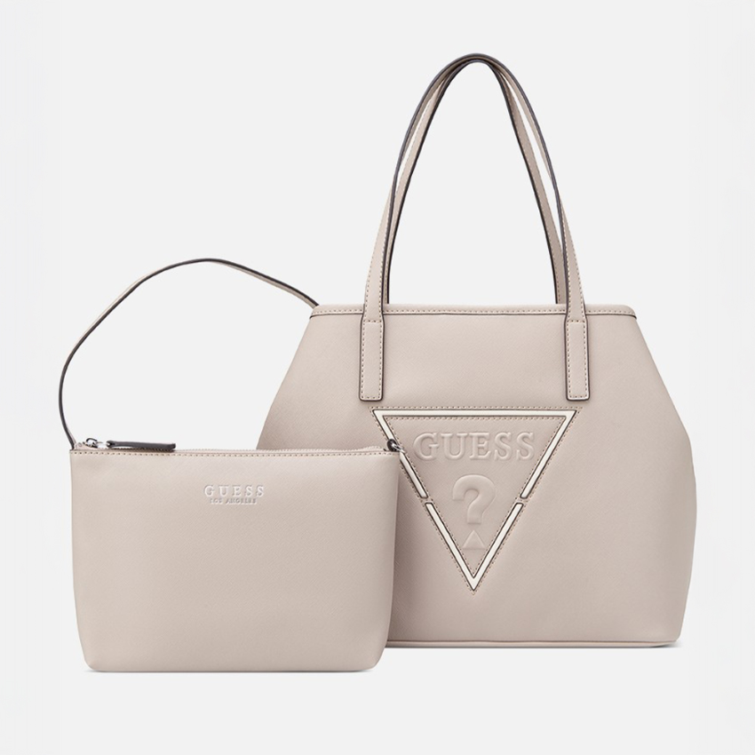 Guess Portini trap tote - Taupe Guess