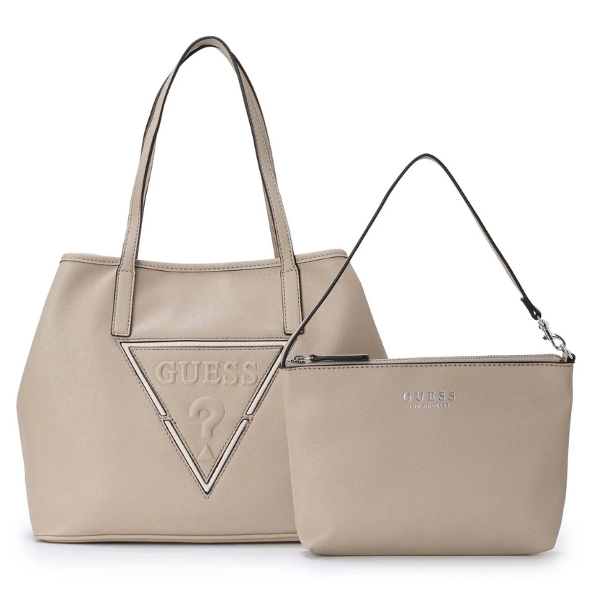 Guess Portini trap tote - Taupe Guess
