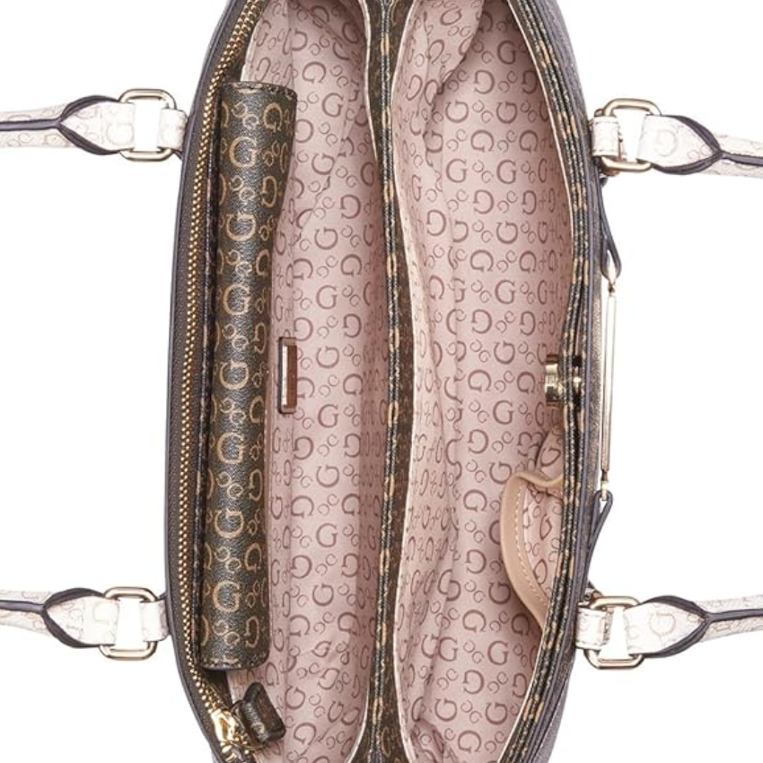 GUESS Perrez Satchel Bag – Brown (BRM) Guess