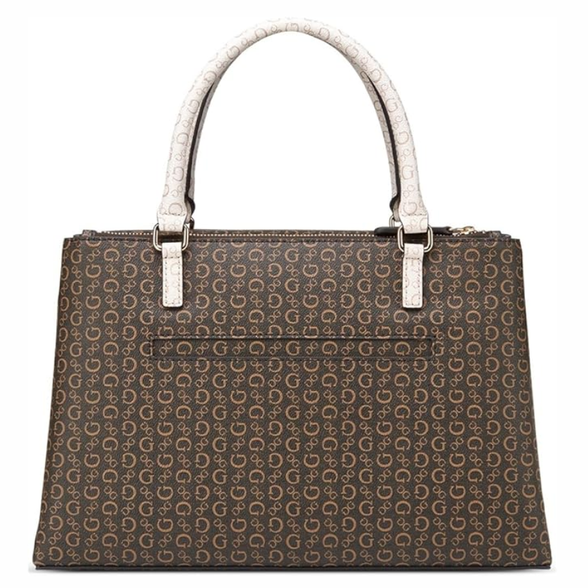 GUESS Perrez Satchel Bag – Brown (BRM) Guess
