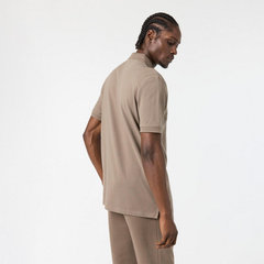 HUGO Deresino232 Slim-Fit Cotton Polo Shirt | Medium Grey Designer Polo