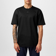 HUGO Dalile Men’s Regular-Fit Cotton T-Shirt | Black