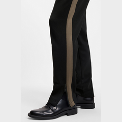 HUGO Relaxed-Fit Tracksuit Bottoms with Logo Tape – Black