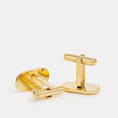 Hugo E CLASSIC Gold-Coloured Cufflinks