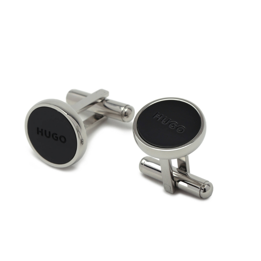 HUGO E COLOR1 CUF Black Cufflinks