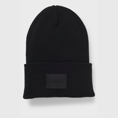 HUGO Xevon_B Black Beanie Hat