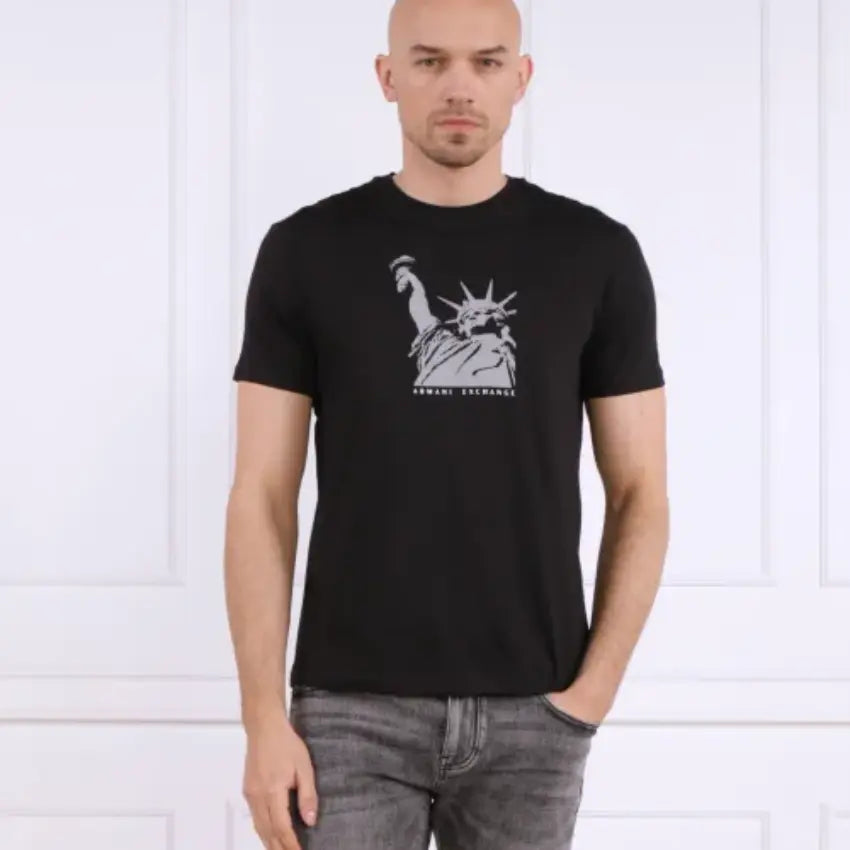 ARMANI EXCHANGE T Shirt BLACK 3RZTAC ZJA5Z ARMANI EXCHANGE