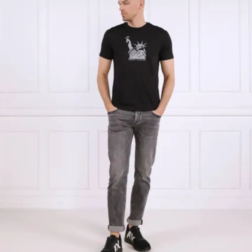 ARMANI EXCHANGE T Shirt BLACK 3RZTAC ZJA5Z ARMANI EXCHANGE
