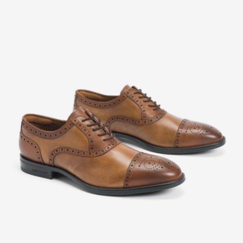 Kenneth Cole Futurepod Leather Lace-Up  BROGUE Cognac Kenneth Cole New York