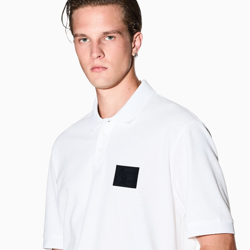 Armani Exchange Polo Shirt - OFF WHITE ARMANI EXCHANGE