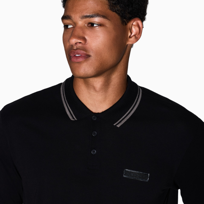 Armani Exchange Polo Shirt - BLACK ARMANI EXCHANGE
