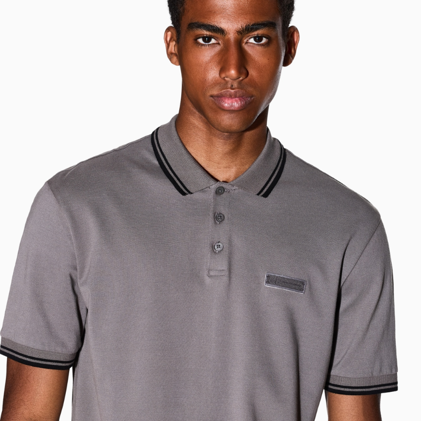 Armani Exchange Polo Shirt - DARK GULL GRAY ARMANI EXCHANGE