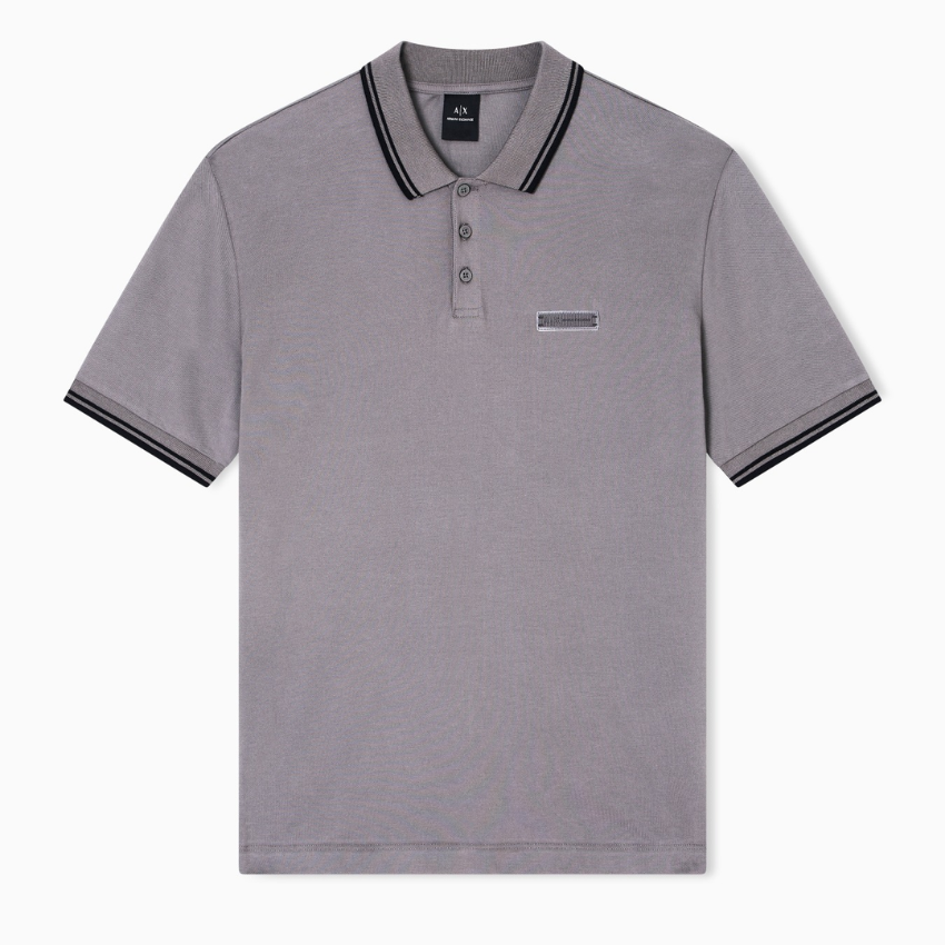 Armani Exchange Polo Shirt - DARK GULL GRAY ARMANI EXCHANGE