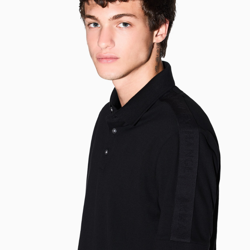 Armani Exchange Polo Shirt - BLACK ARMANI EXCHANGE