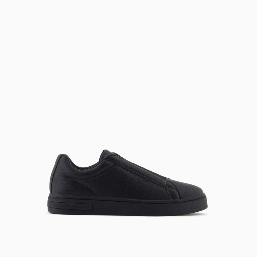 Armani Exchange Slip-On Sneakers | Smooth Faux Leather ARMANI EXCHANGE