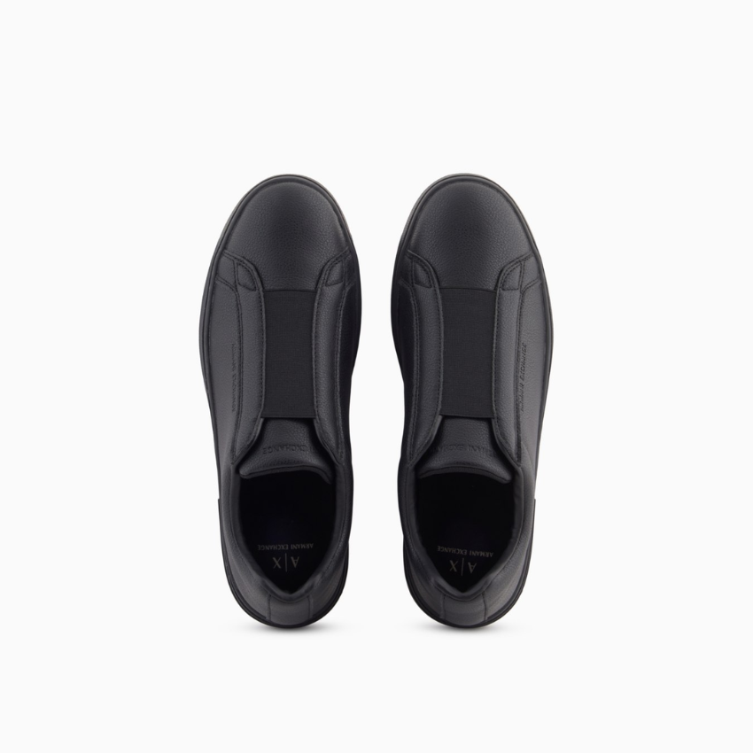 Armani Exchange Slip-On Sneakers | Smooth Faux Leather ARMANI EXCHANGE