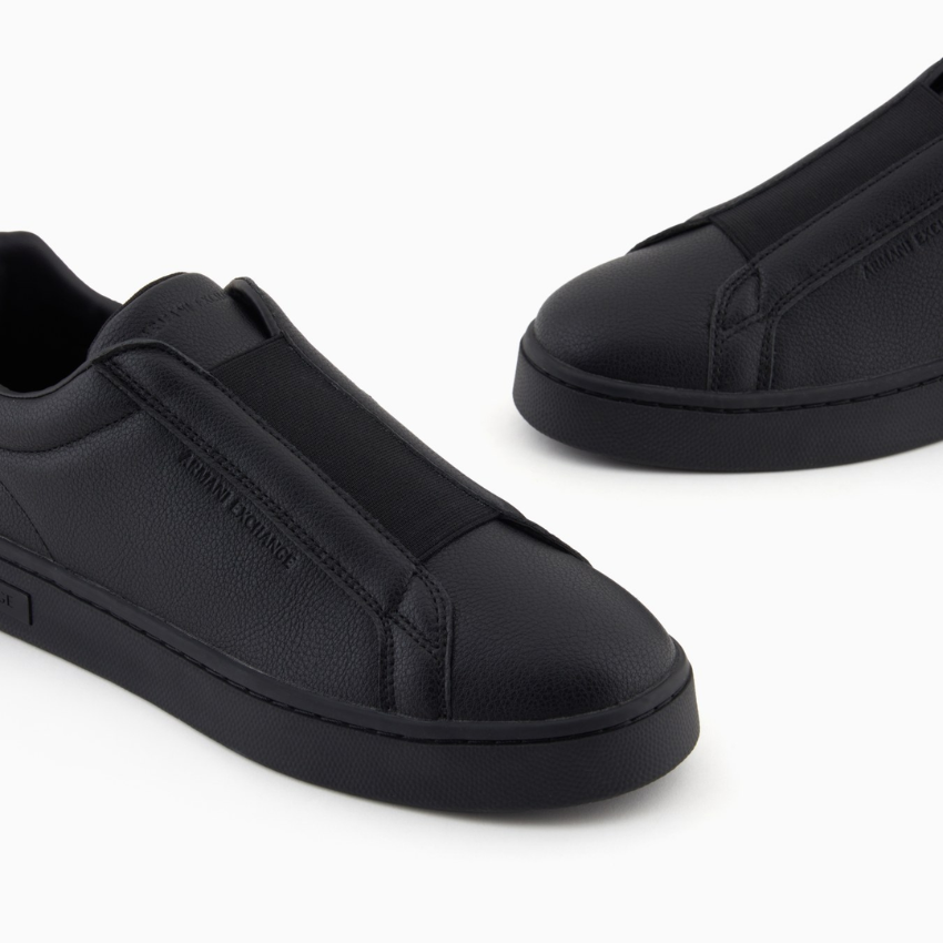 Armani Exchange Slip-On Sneakers | Smooth Faux Leather ARMANI EXCHANGE