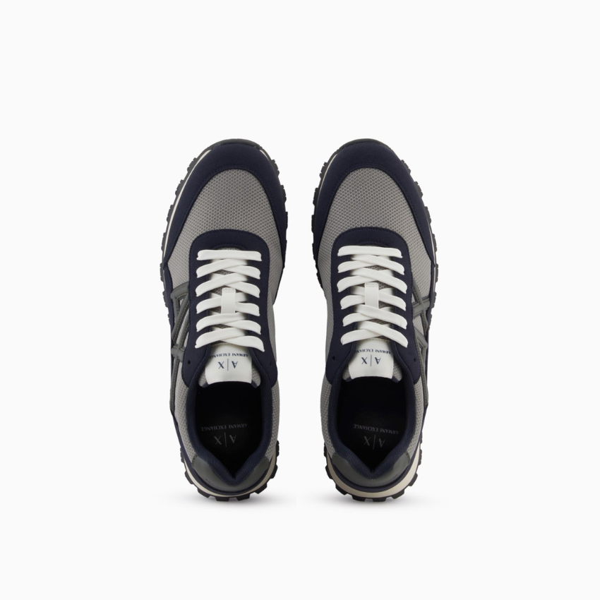 Armani Exchange Mesh & Microsuede Sneakers ARMANI EXCHANGE