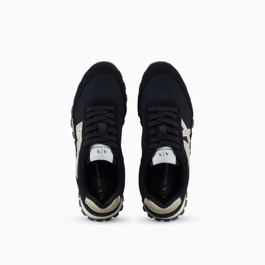 Armani Exchange Mesh & Microsuede Sneakers ARMANI EXCHANGE