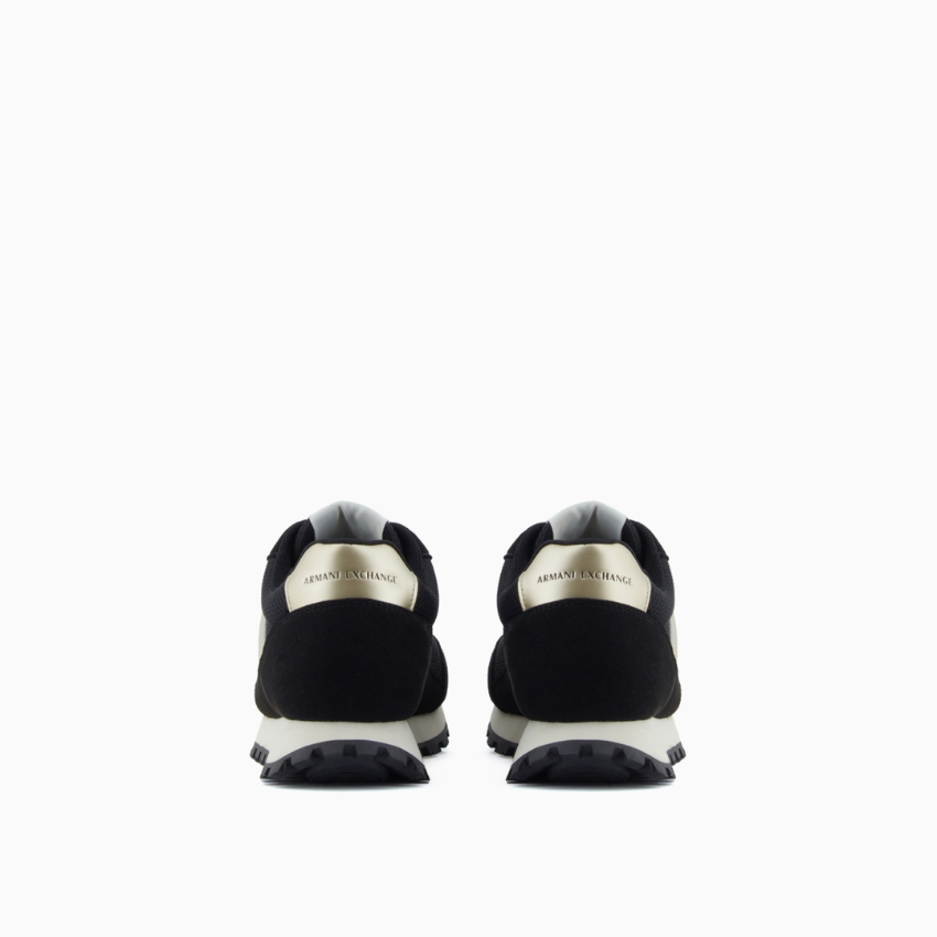Armani Exchange Mesh & Microsuede Sneakers ARMANI EXCHANGE