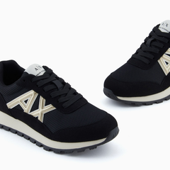Armani Exchange Mesh & Microsuede Sneakers ARMANI EXCHANGE