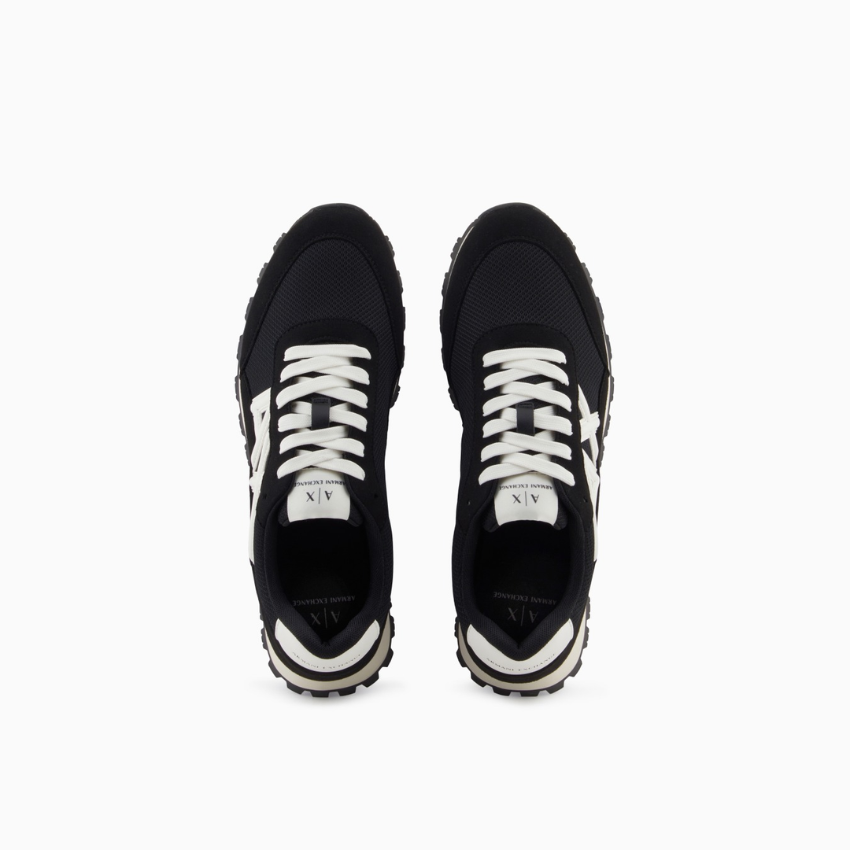 Armani Exchange Mesh & Microsuede Sneakers ARMANI EXCHANGE