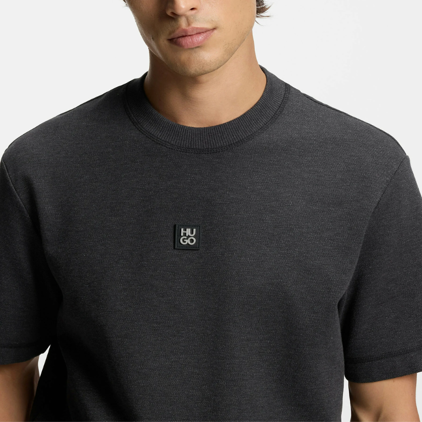 HUGO DILANSO Basic T-Shirt | Grey Hugo Boss