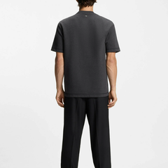 HUGO DILANSO Basic T-Shirt | Grey Hugo Boss