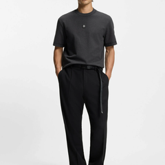 HUGO DILANSO Basic T-Shirt | Grey Hugo Boss
