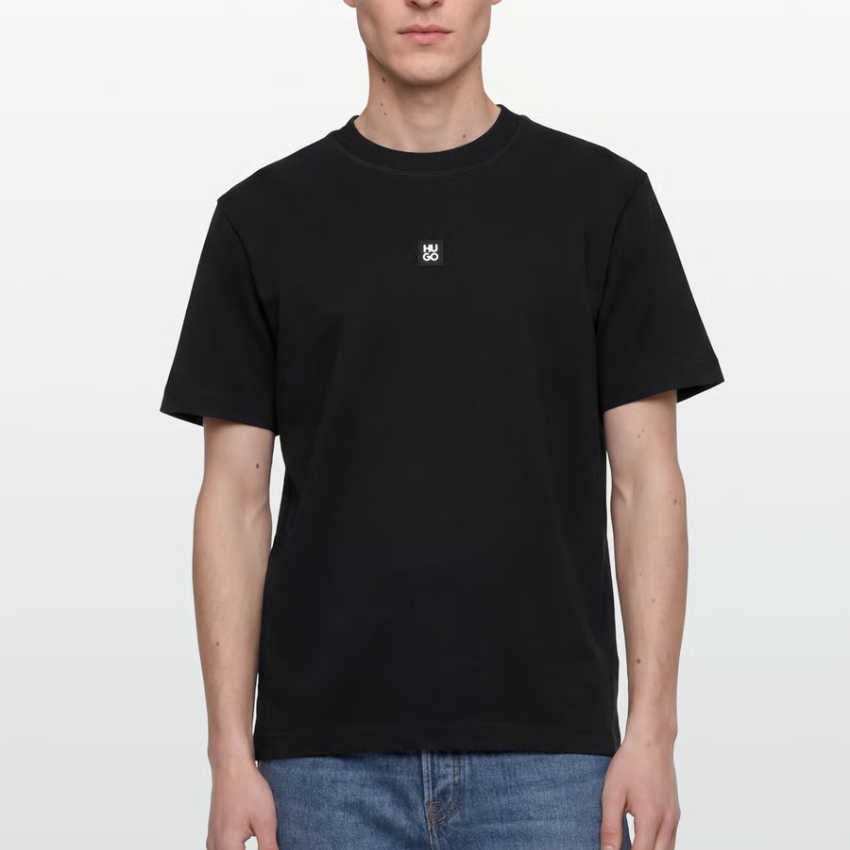 HUGO DILANSO Basic T-Shirt | Black Hugo Boss