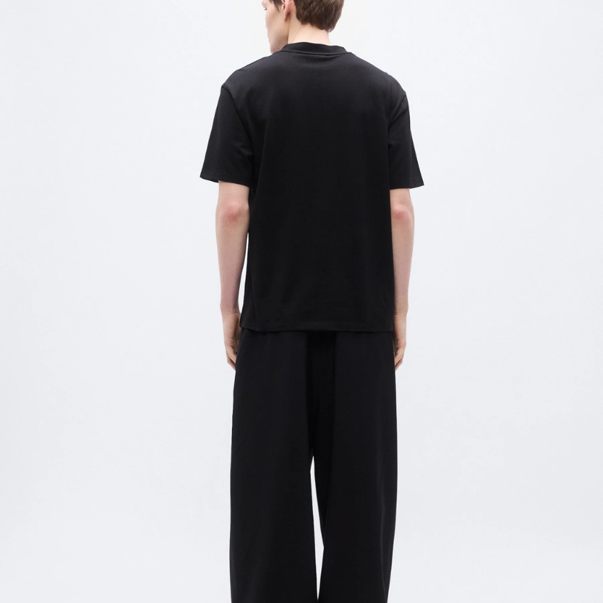 HUGO DALENT Print T-Shirt | Black Hugo Boss