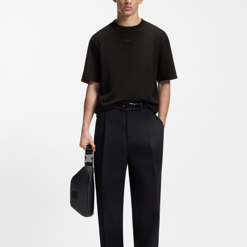 HUGO DANEON Embroidered-Logo T-Shirt | Stretch Cotton Hugo Boss