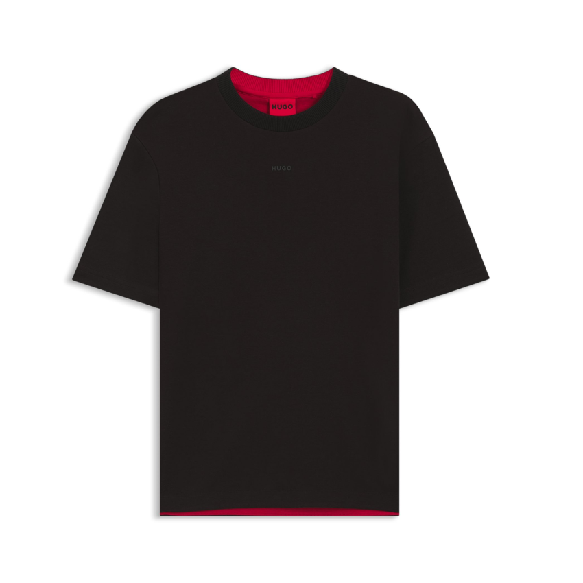 HUGO DANEON Embroidered-Logo T-Shirt | Stretch Cotton Hugo Boss