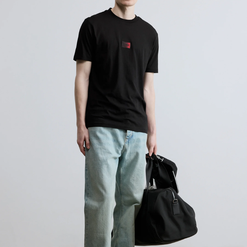 HUGO DANOTIE Basic T-Shirt - Black Hugo Boss